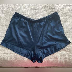 Stars Above navy blue silk shorts